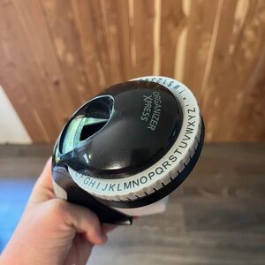 Dymo Black Label Maker with White Wheel